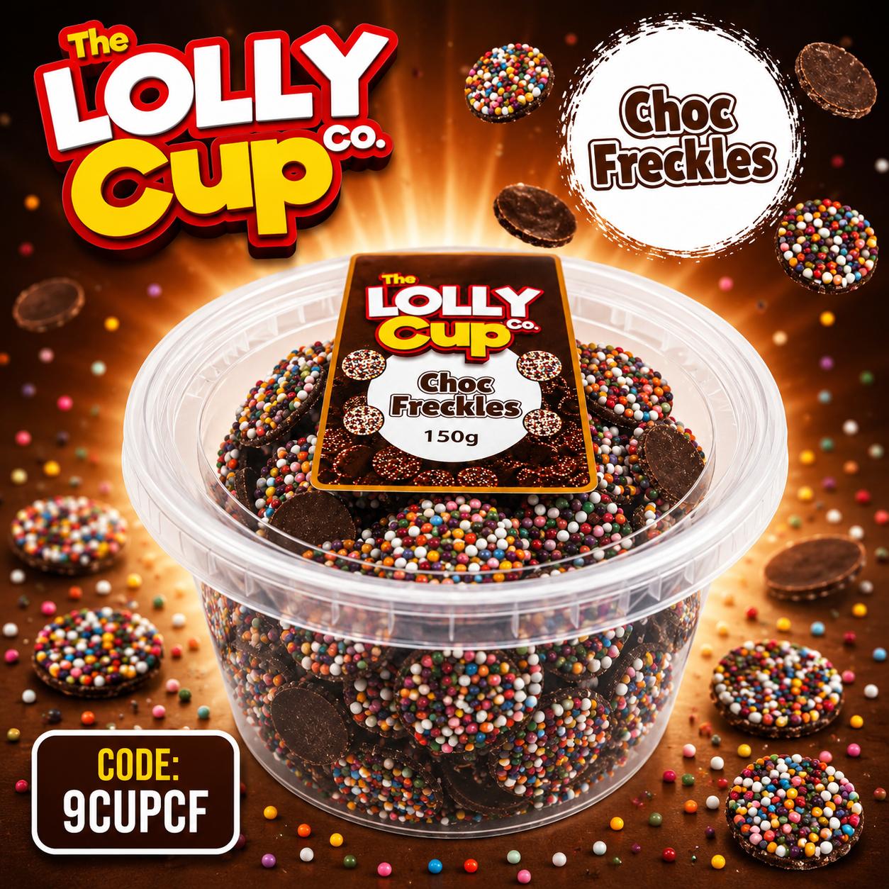 The Lolly Cup Choc Freckles 150g
