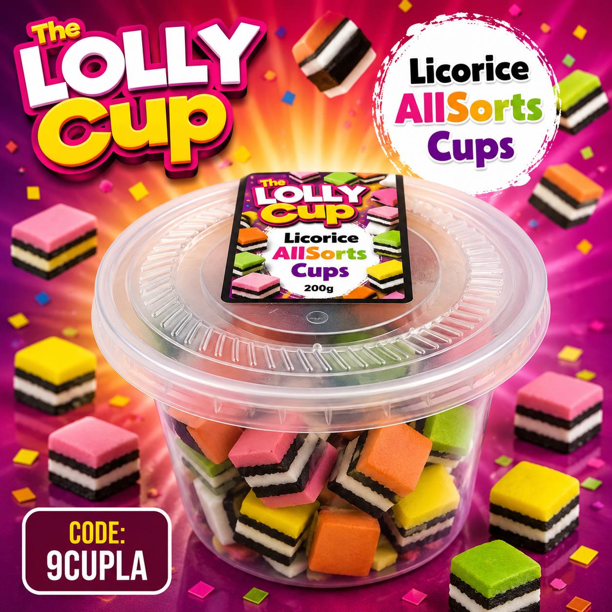 The Lolly Cup Licorice Allsorts 200g