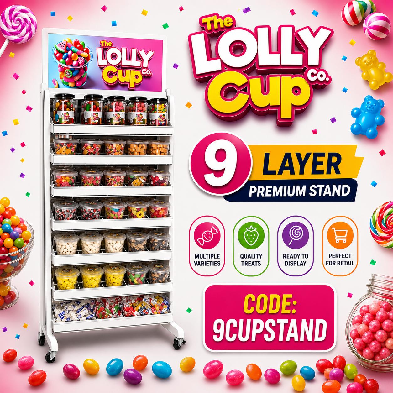The Lolly Cup 9 Layer Premium Stand