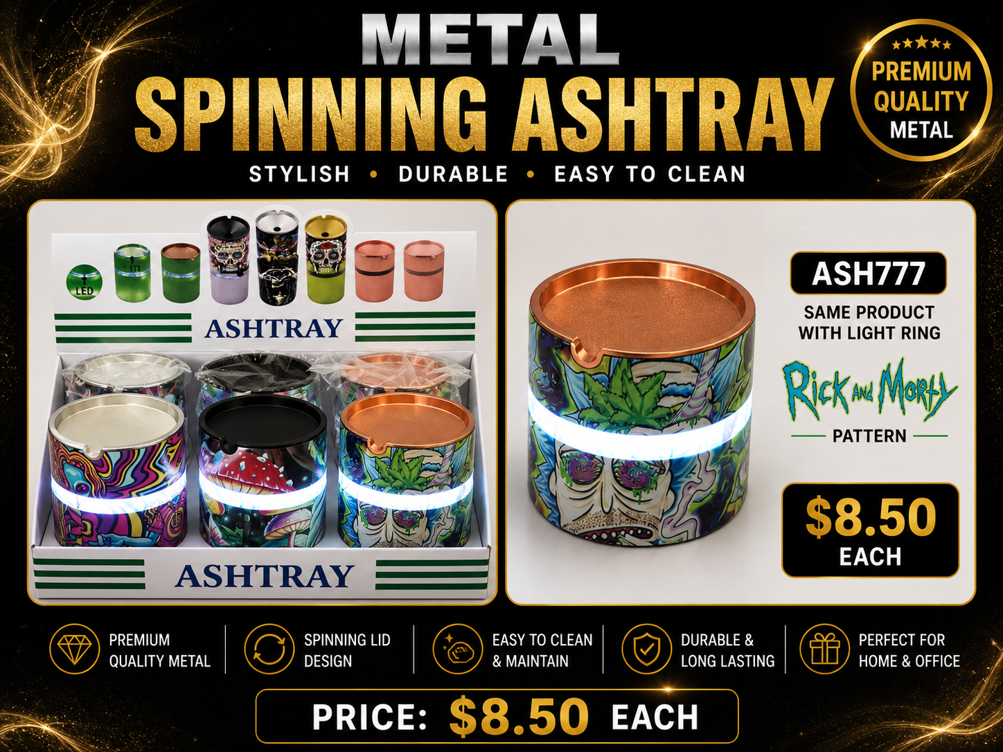 Metal Spinning Ashtray