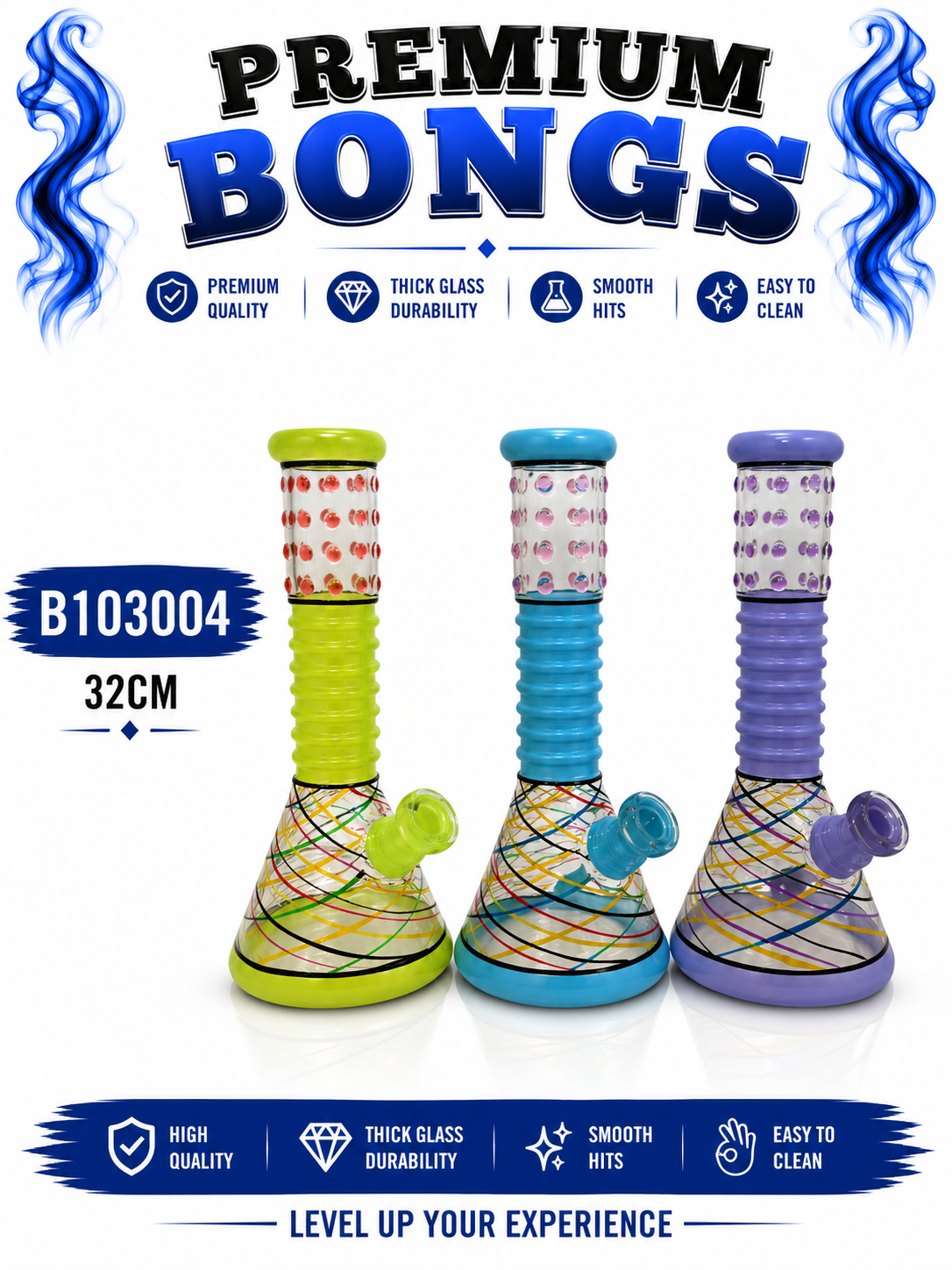 B103004 Premium Glass Hookah