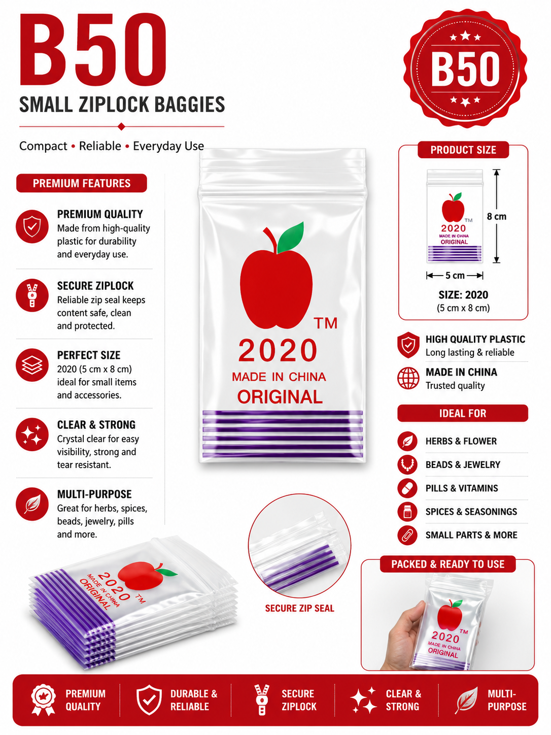 Small Ziplock Baggies
