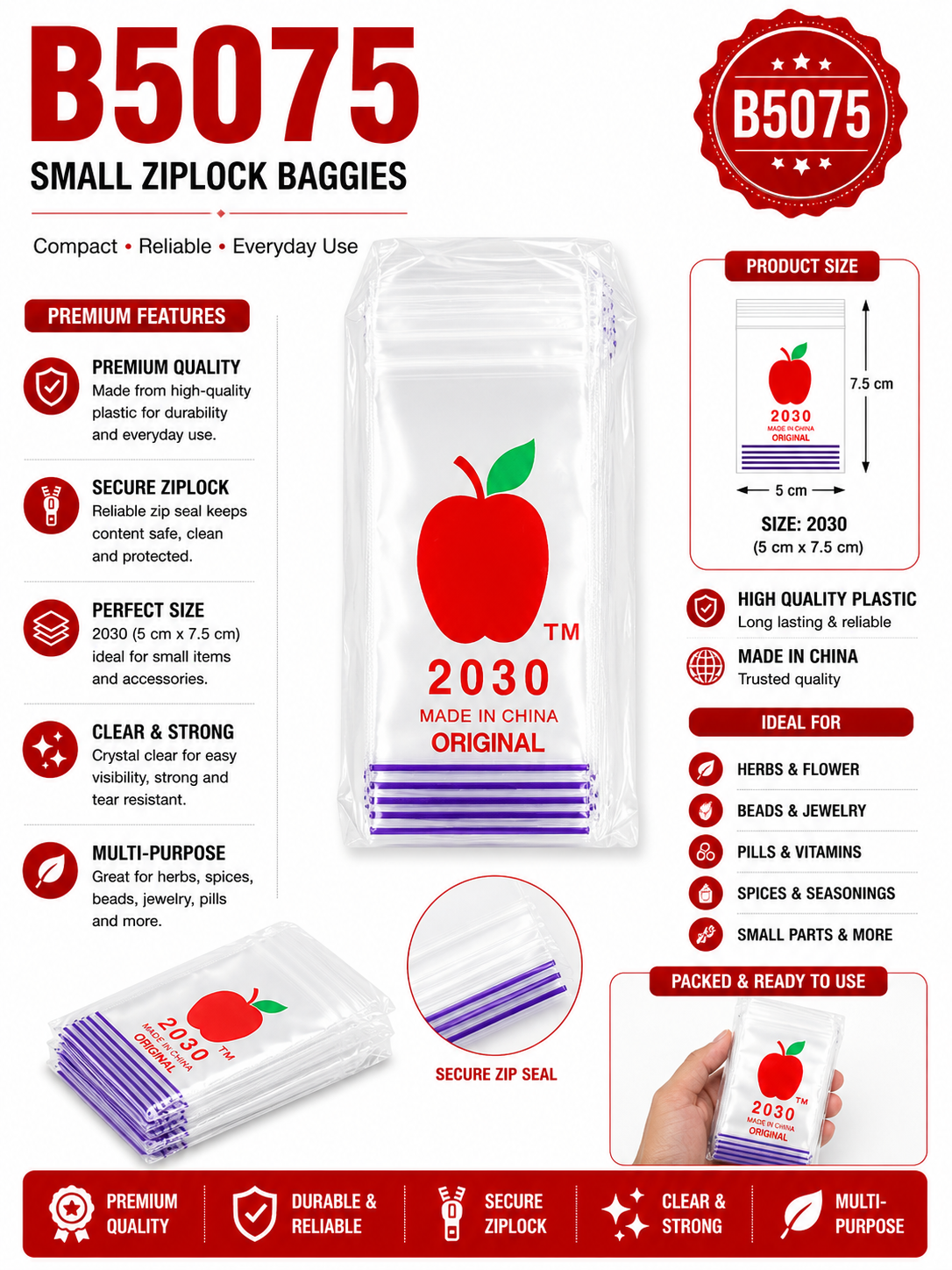 Small Ziplock Baggies