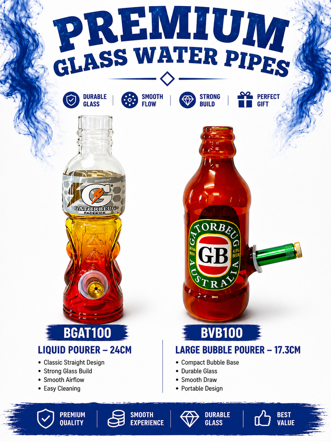 Premium Glass Water Pipes