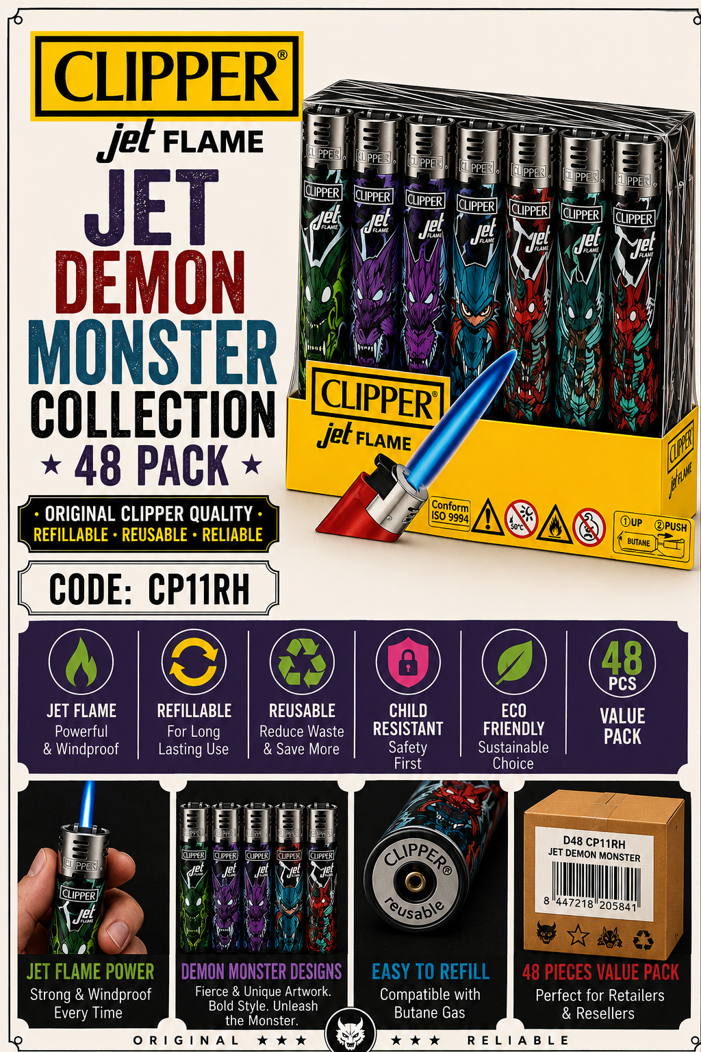 Clipper Jet Flame - Demon Monster Collection