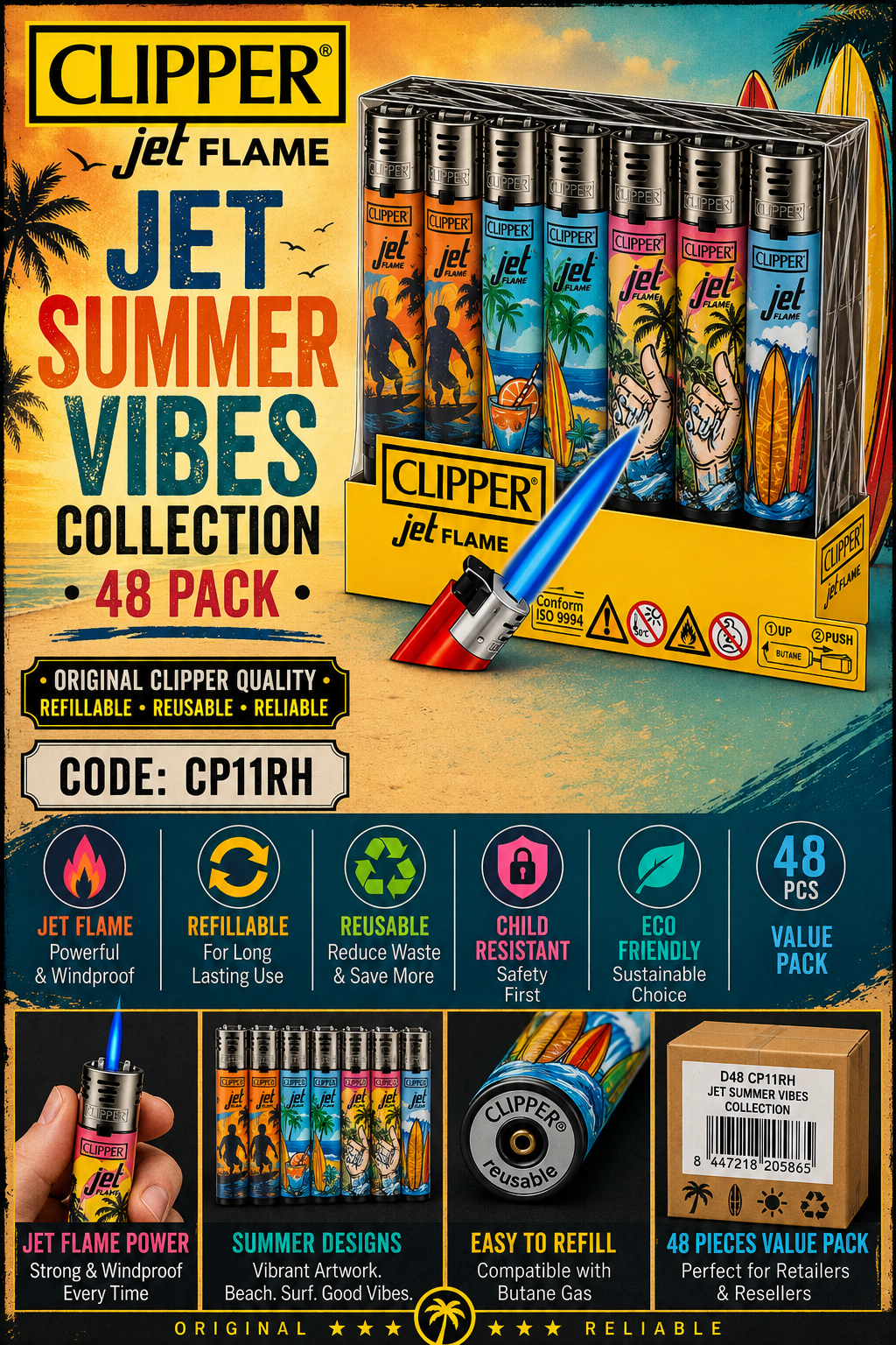 Clipper Jet Flame - Summer Vibes Collection