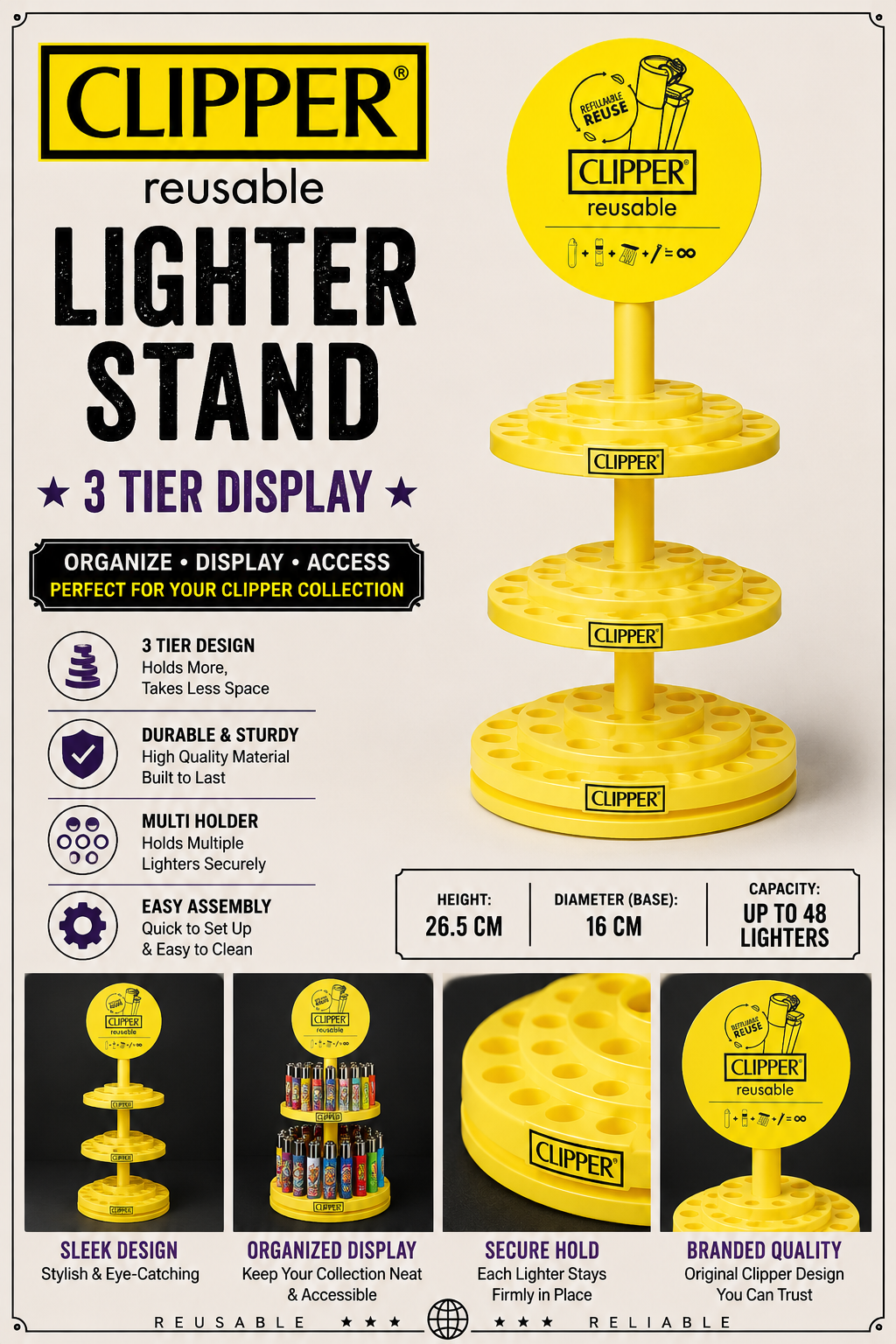Clipper Lighter Stand