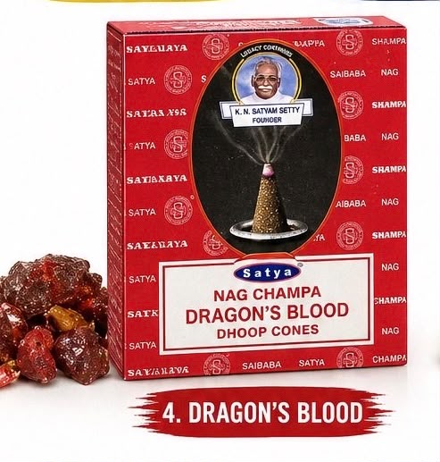 Satya Dragon's Blood Dhoop Cones