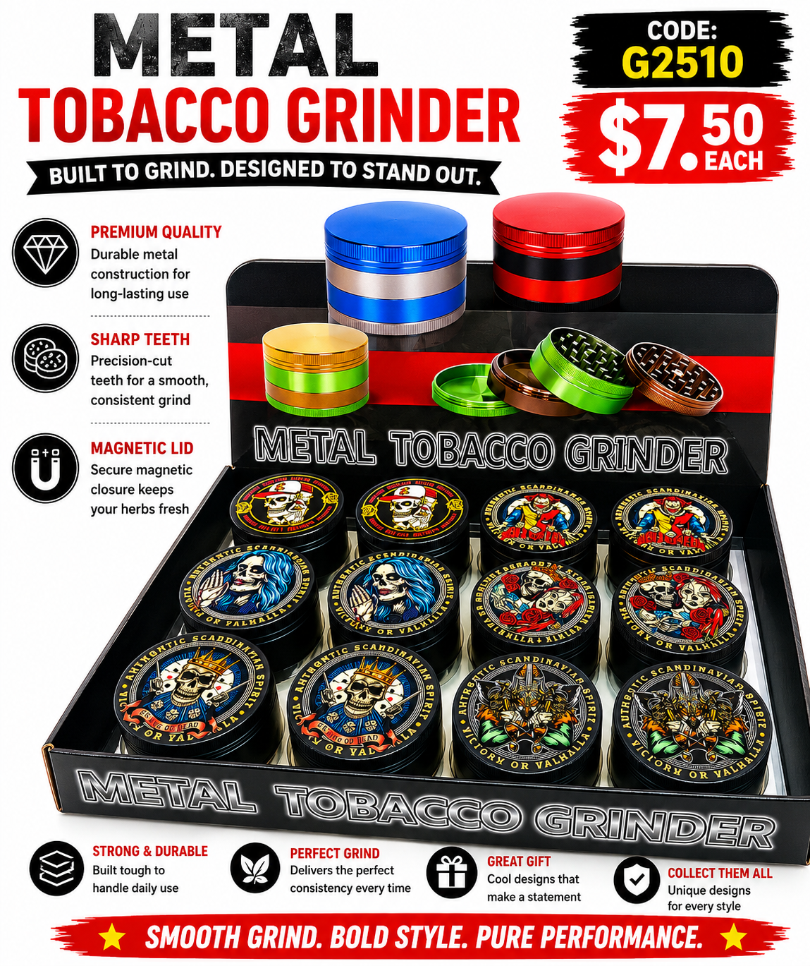 Metal Tobacco Grinder