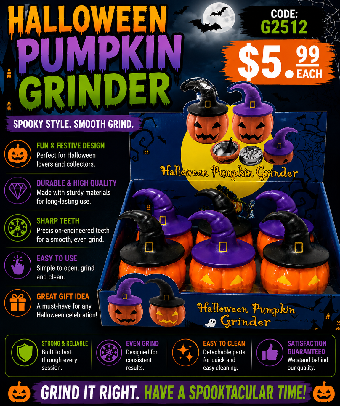 Halloween Pumpkin Grinder