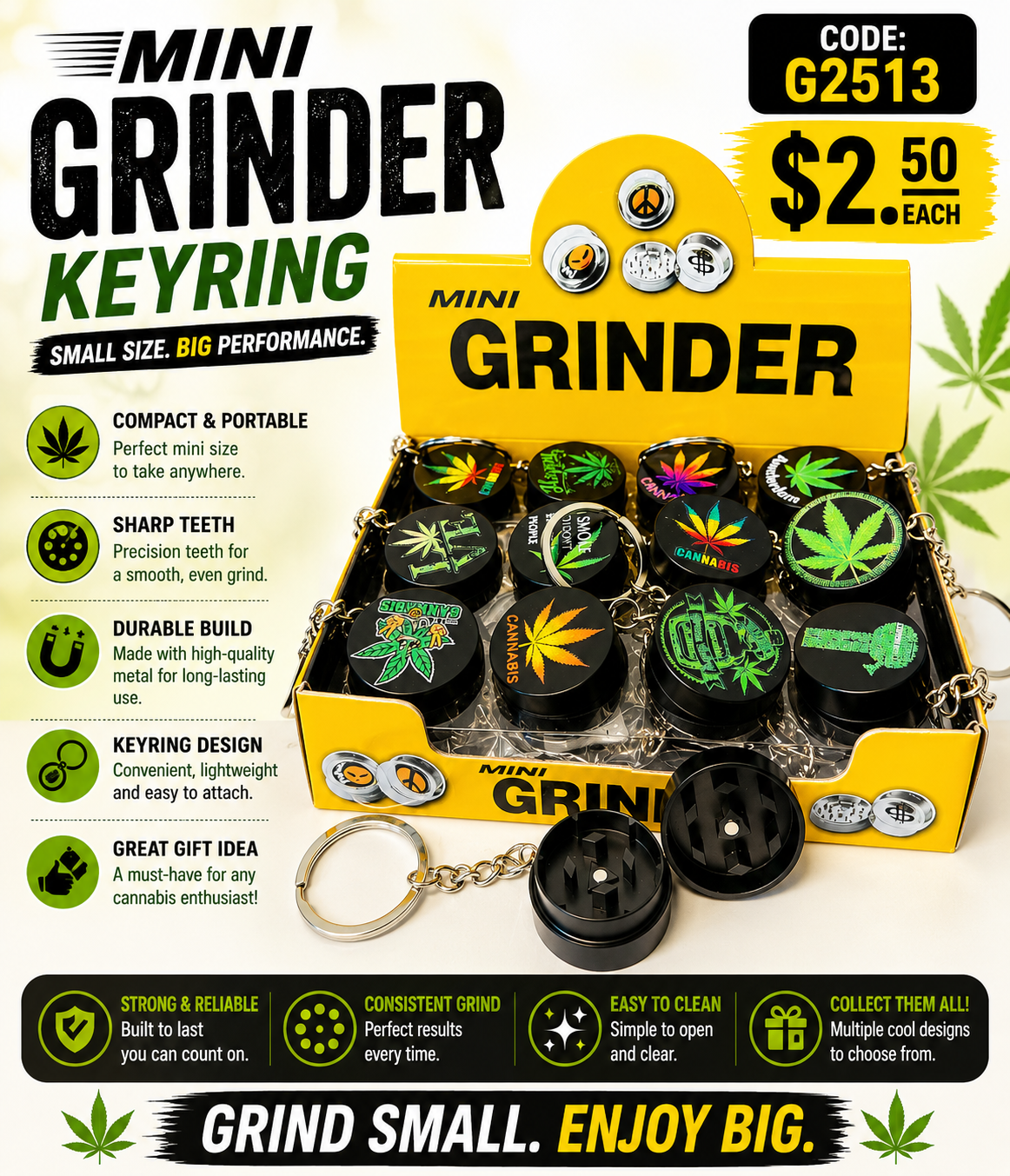 Mini Grinder Keyring