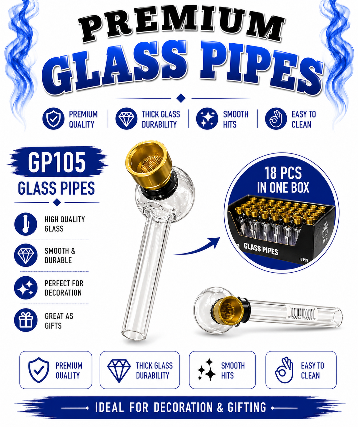Premium Glass Pipes