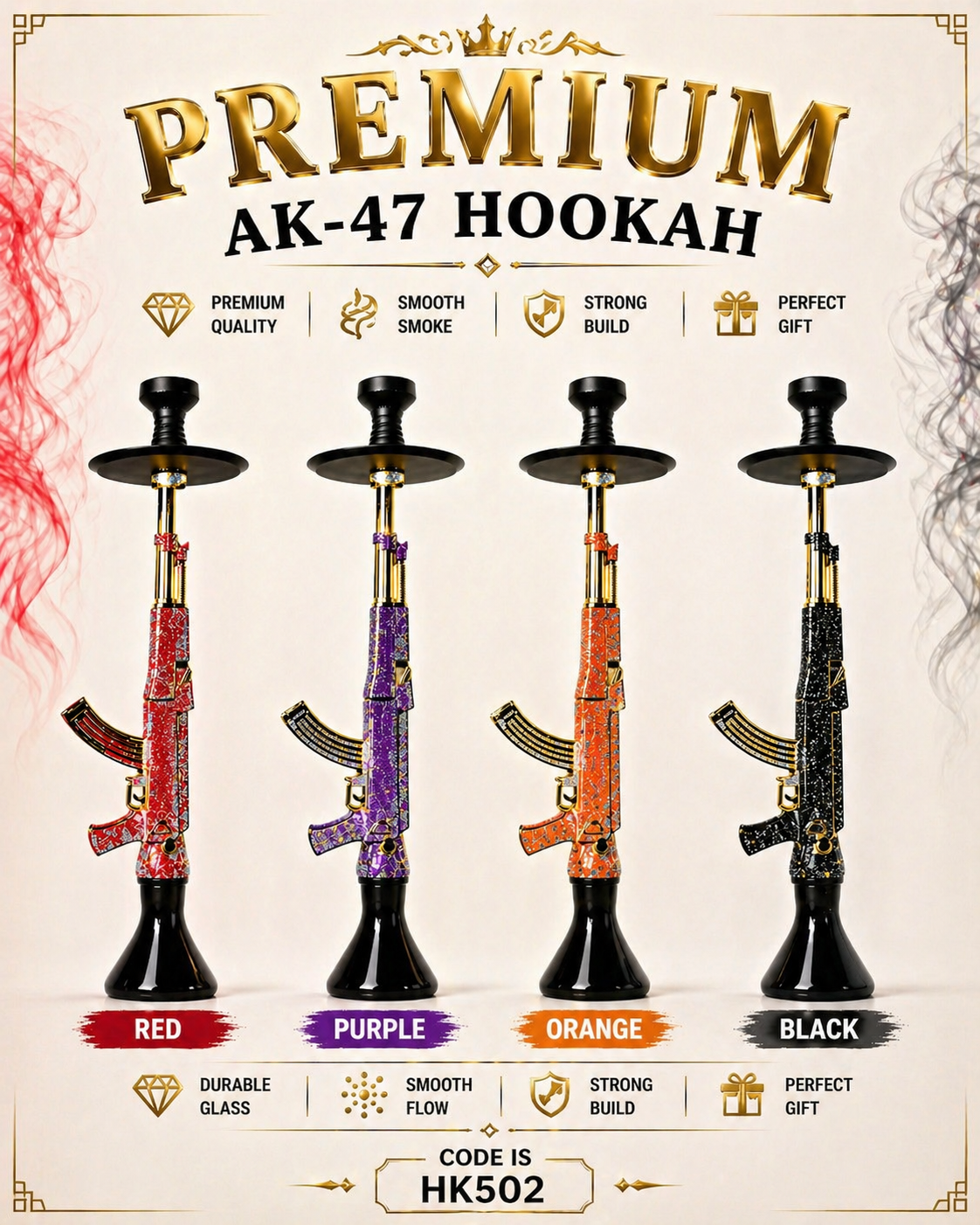 Premium AK-47 Hookah