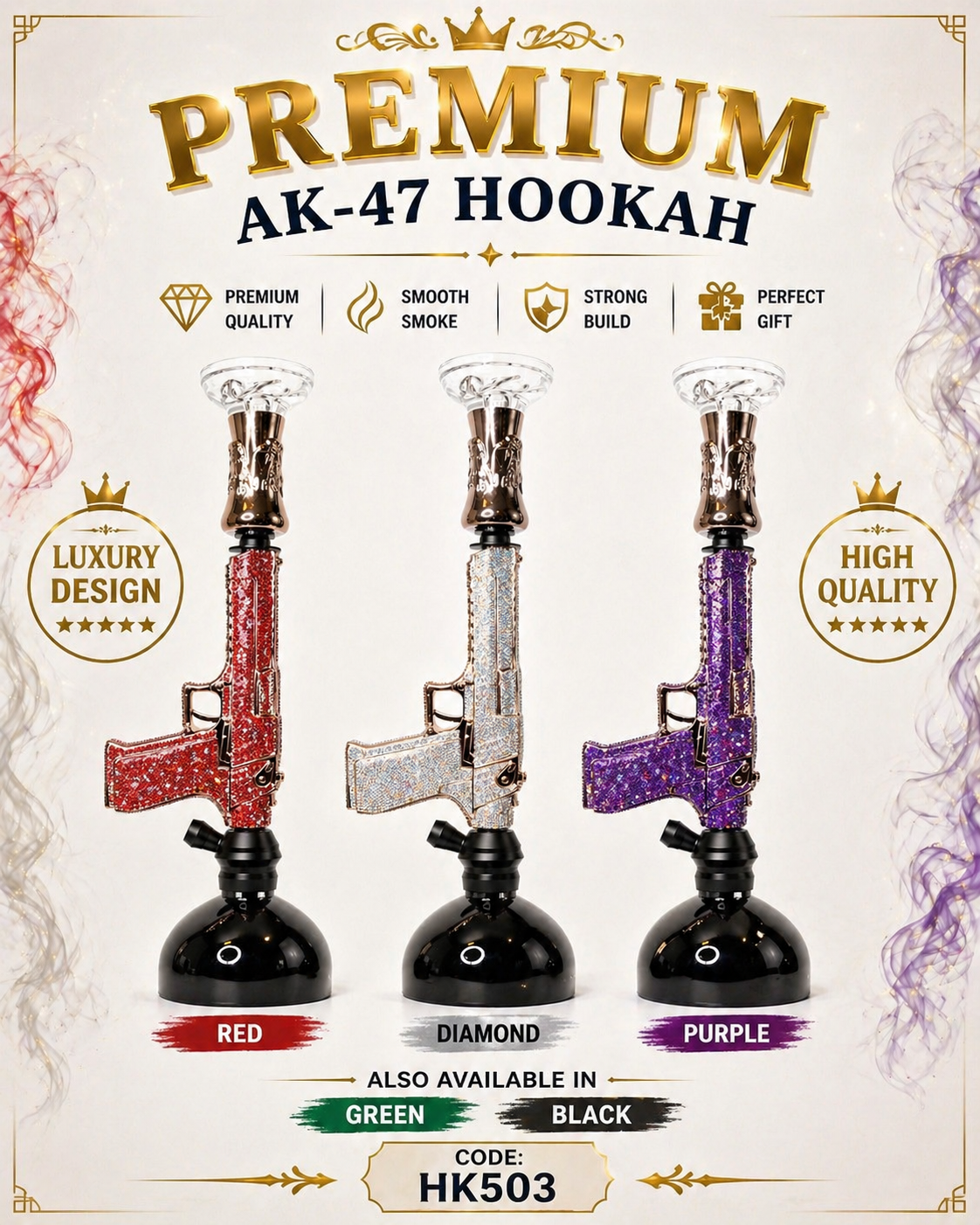 Premium AK-47 Hookah