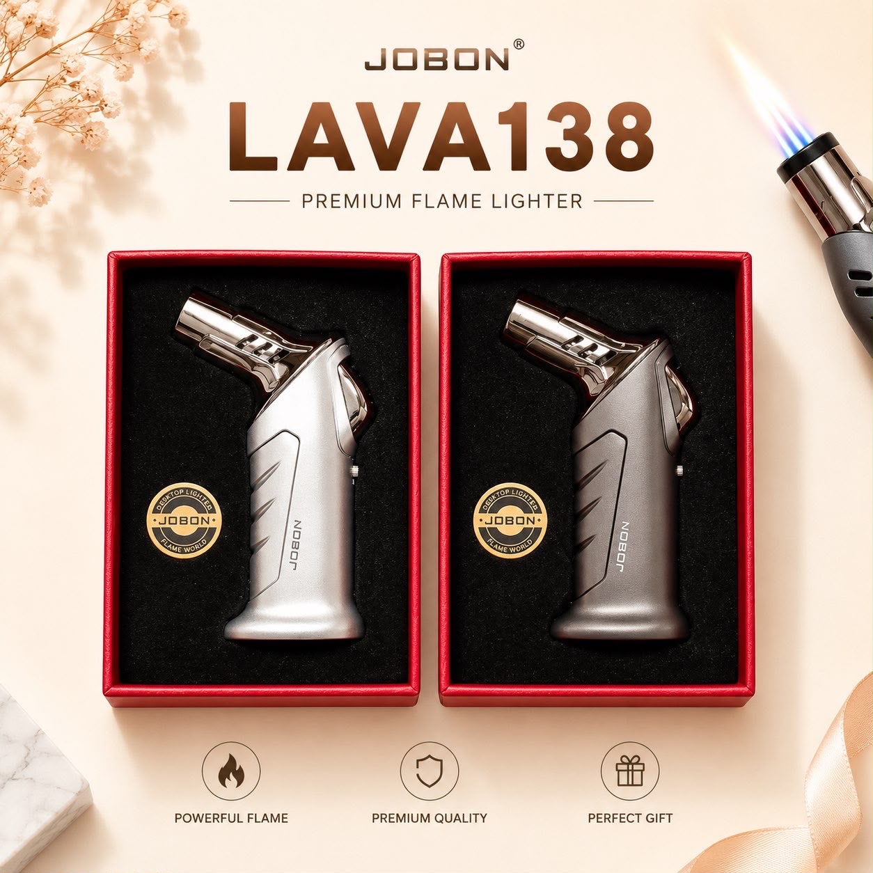 JOBON LAVA138 Premium Flame Lighter