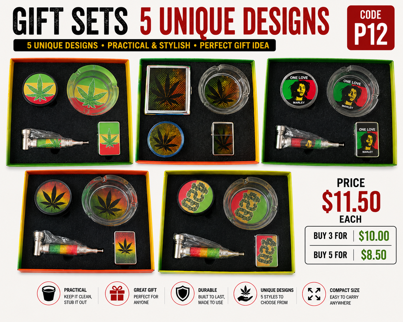 Gift Set - 5 Unique Designs