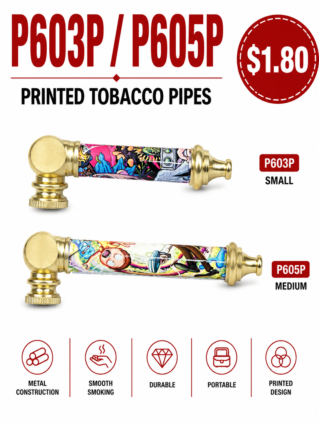 Printed Tobacco Pipes