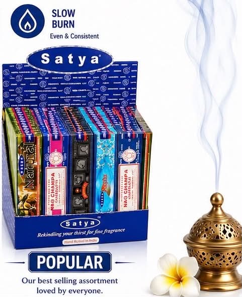 Satya Popular Incense Display