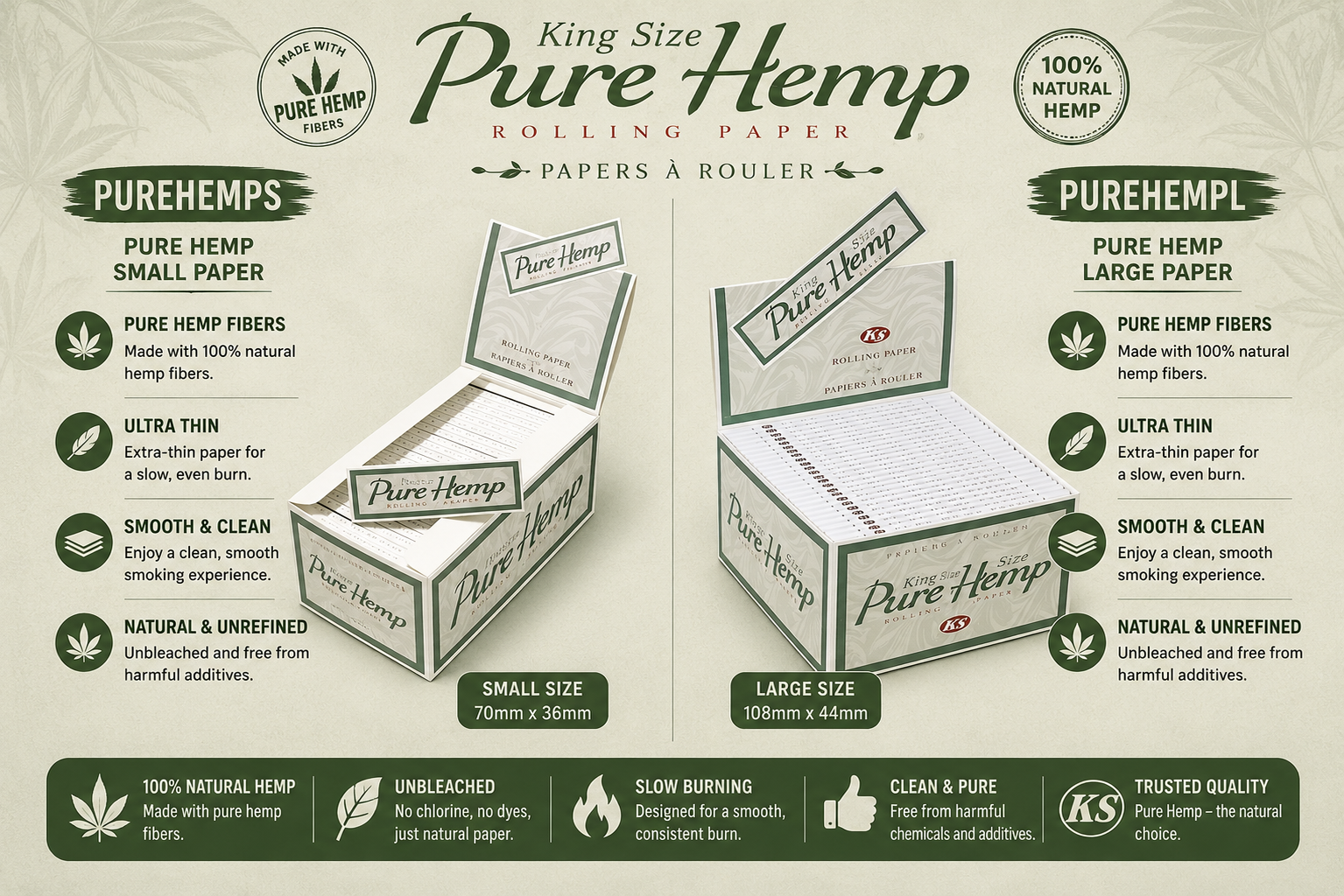 Pure Hemp Rolling Paper